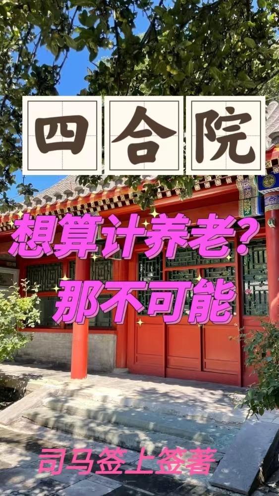 四合院想算计养老?那不可能作者司马签上签点击111